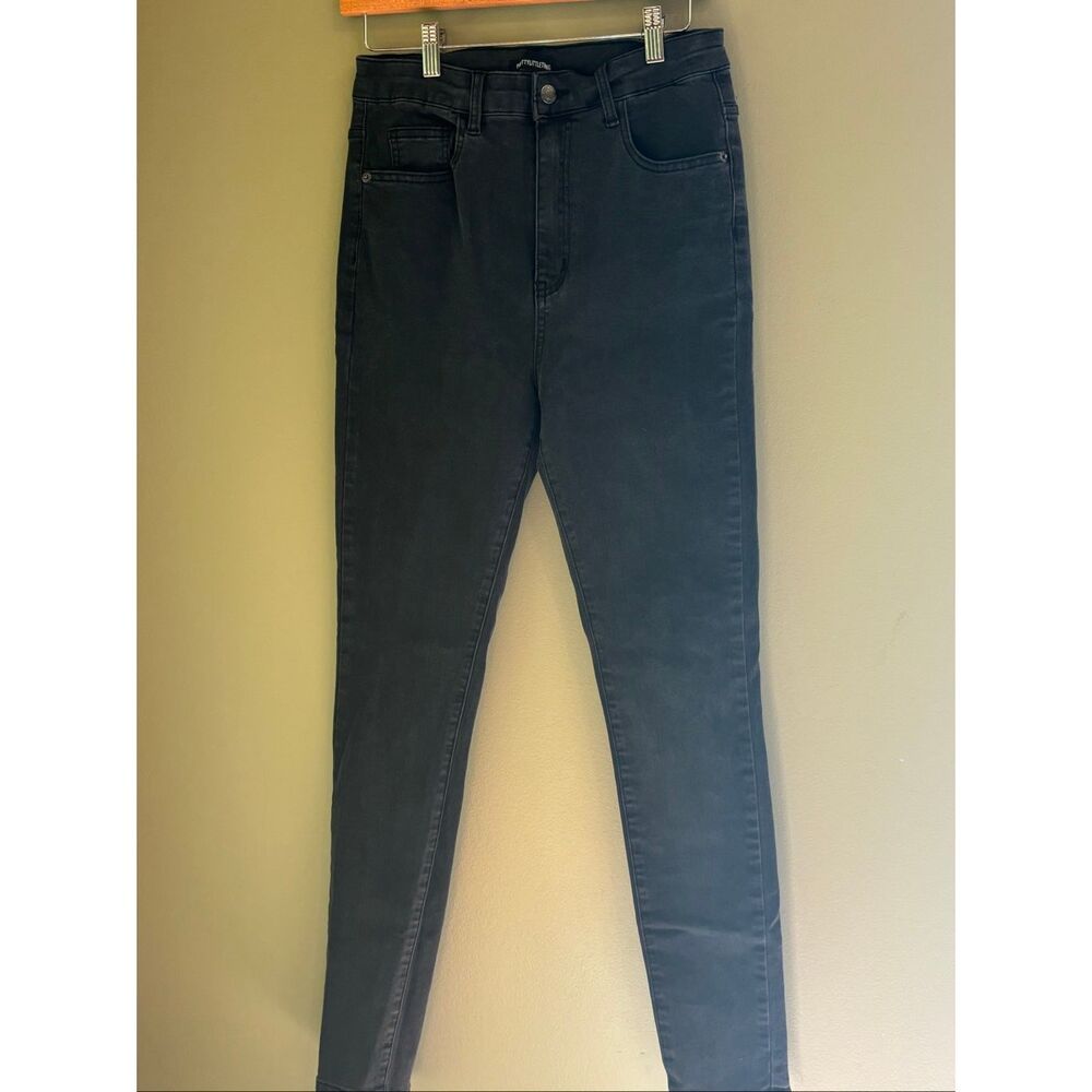 Pretty Little Things 6 high rise washed out black skinny jeans